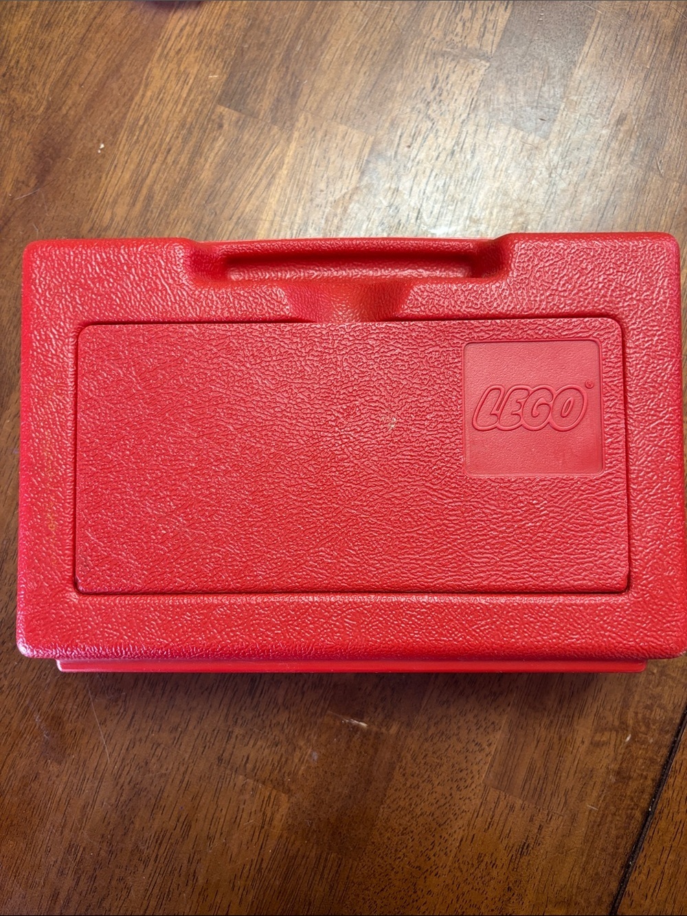 🔴 LEGO Vintage Red Textured Carry Case | Organizer Box